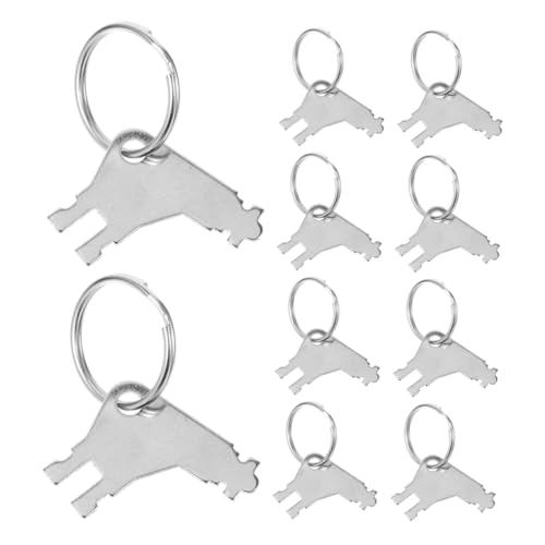 Angoily 10 Pack Universal Toilet Paper Dispenser Key Steel Construction for Use