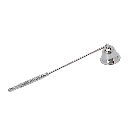 Apagador de Vela, Apagador de Chama de Vela de Cabo Longo Sem Fumaça para Bougie para Casa (Prata)