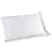 douceur d'intérieur 1640701 Taie d'Oreillers Volant Plat Uni Coton + Point Bourdon 57 Fils Blanc 70 x 50 cm