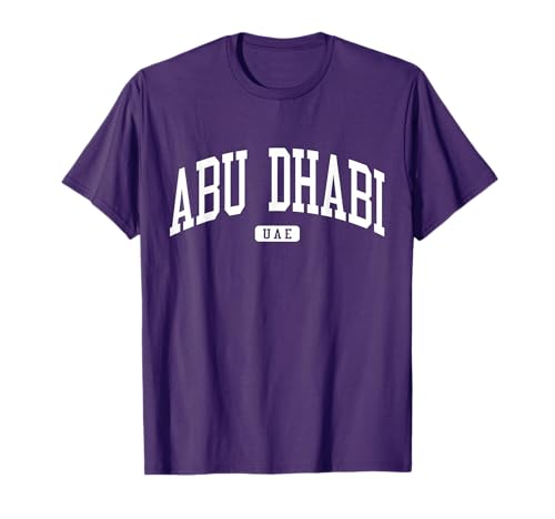 Abu Dhabi United Arab Emirates UAE College University Style T-Shirt