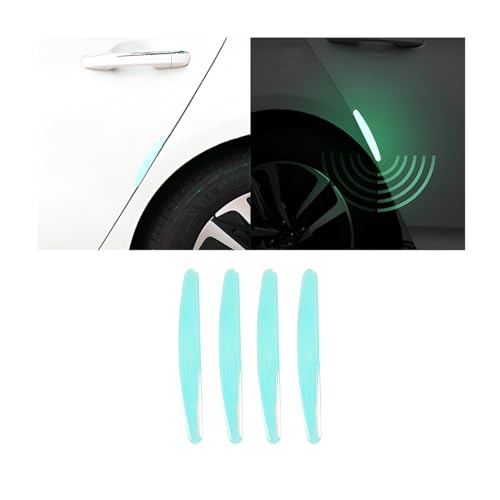 Adunsiaoto 4 Piezas Protectores De Puertas De Automóviles, Auto Anti-Scratch Side Door Edge Protector, Luminous Car Edge Guards Anti-Colisión Tiras Universal para La Mayoría Los Automóviles