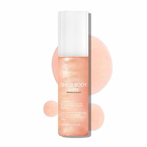 Body Mist Sunscreen Spf 42,Body Glitter Sunscreen Spray,Infused with Shimmering Oil,Water Resistant and Non-Greasy with Broad Spectrum for Women