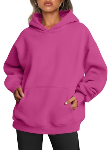 Image of Trendy Queen Women Oversized Hoodies Fall Outfits | Gentle Skin Feel, Aesthetic Drop Shoulder, Large Kangaroo Pocket, Seamless Daily Outfit Match