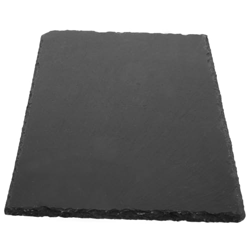 PEPLAYTAL Alfombra Trepadora para Mascotas Placa De Roca De Tanques De Largo Tomando El Sol Roca para Tomar El Sol para Reptiles Terraza De Descanso Plataforma Pizarra Black