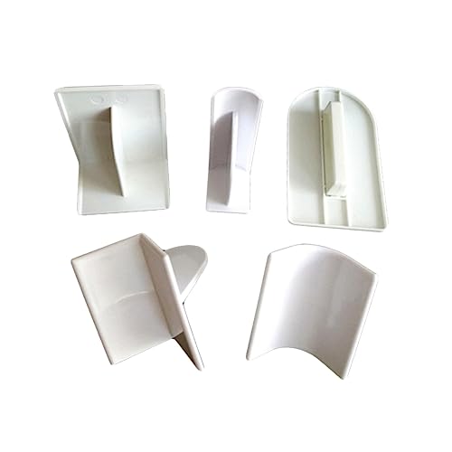 Cabilock 5piezas Raspadores y Alisadores para Fondant Abs Alimentario para Repostería Herramientas Seguras para Moldear y Decorar Tartas con Esquinas Anguladas para Superficies Suaves