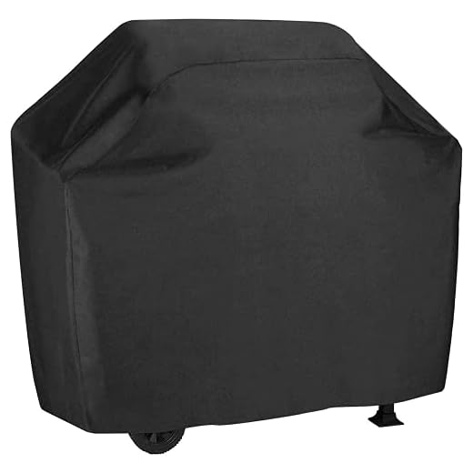 PATIOPTION BBQ Grill Cover 58inch Outdoor Barbecue Cover Gas Grill Cover Waterproof Weber Grill Cover Charbroil Grill Cover for Char Broil, Holland, Jenn Air, Dyna-Glo, Brinkmann, Nexgrill, Propane