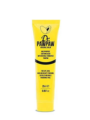 Dr. PAWPAW Bálsamo original, bálsamo multiusos sin fragancia, para labios, piel, cabello y acabado de belleza, cutículas y uñas, 25 ml (paquete de 2)