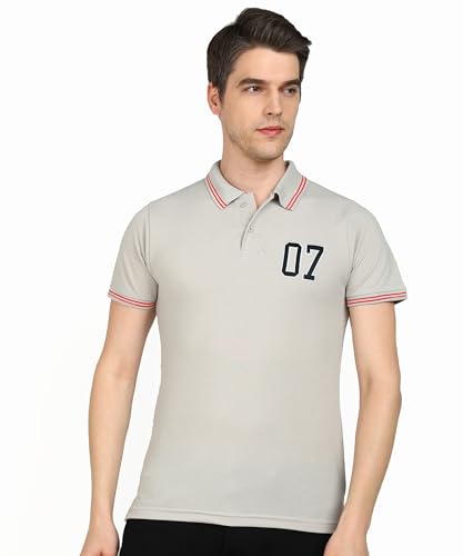 Image of INKKR Men's Soild Collar Neck Polo T-Shirt