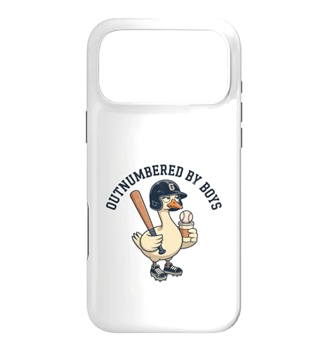 Outnumbered By Boys Mom Of Boys Baseball Mom Coffee Goose �X�}�z�P�[�X iPhone 17 Pro Max �p