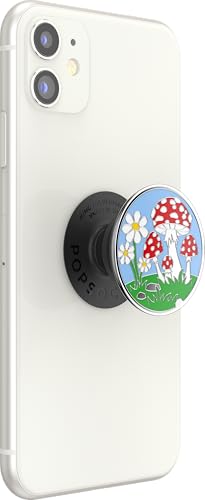 Image of PopSockets Adhesive Phone Grip, Holder, Phone Stand, Mushroom - Enamel Fun Guy