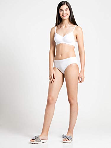 Image of Jockey 1807 Women's High Coverage Micro Modal Elastane Stretch Mid Waist Hipster with Ultrasoft Exposed Waistband