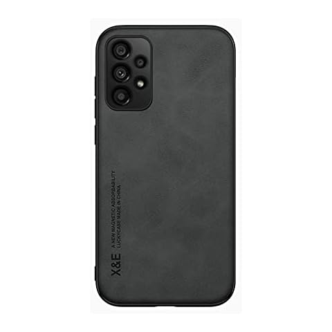 Kepuch Cellular Phone Case for Samsung Galaxy A52 5G - Silklike Black Bumper with Built-in Metal Plate - Magnetic, Non-Wireless Charging Compatible Cover