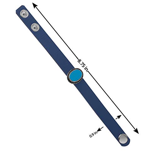 Dare CZ Studded Milestone Leather Bracelet