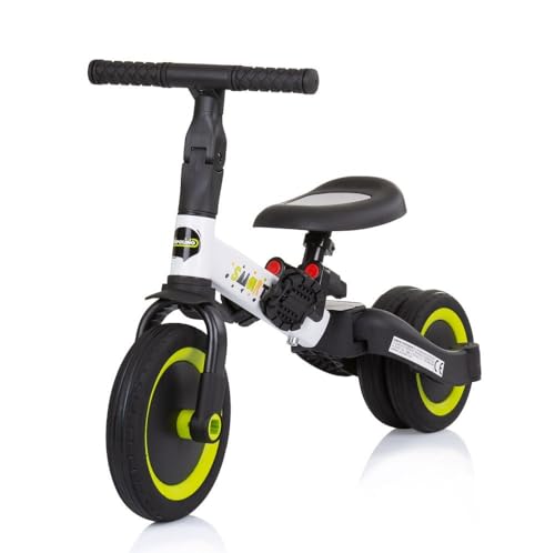 Chipolino Dreirad Smarty 2 in 1 Laufrad Gummireifen umbaubar Pedale verstellbar, Farbe:gelb weiß – Bild 5