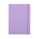 Legami - Agenda del profesor, agenda semanal grande, 13 meses, de agosto de 2023 a agosto de 2024, cierre con elástico, registro de clase, horario, calendario escolar, 17 x 24 cm, color lavanda