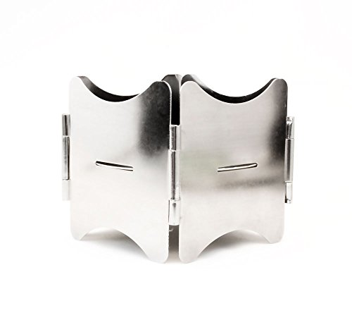 Outdoor Saxx® - Stove, plegable y compacto, para leña y combustible, de acero inoxidable, con bolsa