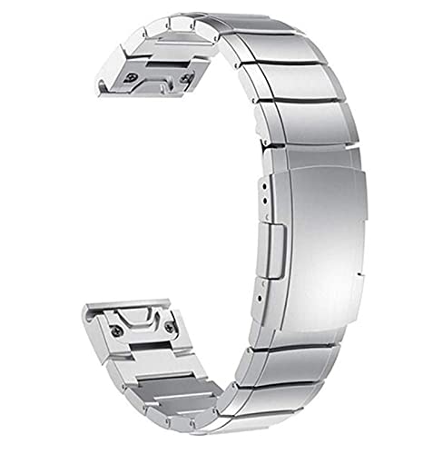 Bracelet montre acier inoxydable argent 20mm pour Forerunner et Vivoactive3