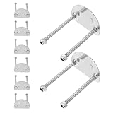 Healeved 8 Pezzi Set 8 Pezzi Staffe Metalliche in Acciaio Inossidabile per Base Pattini a Rotelle, Componenti di Montaggio Smorzamento Vibrazioni per Riparazione Skate, Accessori Supporto