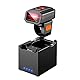 Eyoyo 1D Bluetooth Ring Barcode-Scanner mit drahtlosen Ladedock, schnelles und genaues Scannen, tragbare Mini-tragbare 1D-Hände frei Inventar-Fingerbar-Code-Reader