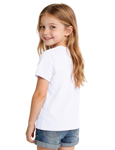 Image of Birthday Girl Shirt Toddler Baby Girls Birthday Outfit Cotton T-Shirt Size 2-10 Years