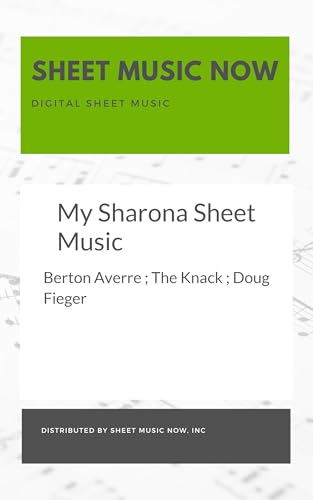 My Sharona Sheet Music (English Edition)