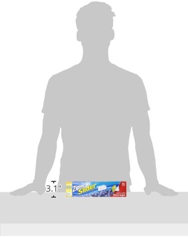 Ziploc Gallon Food Storage Slider Bags, Power Shield Technology for More Durability, 15 Count
