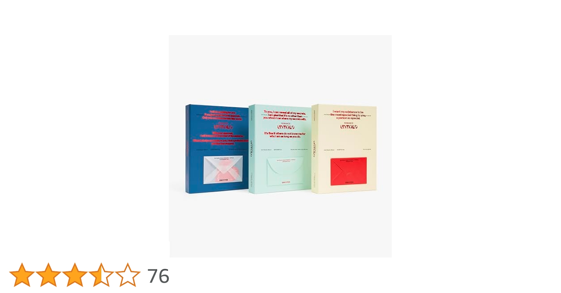 ENHYPEN ROMANCE : UNTOLD新品未開封21枚セット ENHYPEN ROMANCE : UNTOLD 2nd Full Album Standard 3 Ver Set