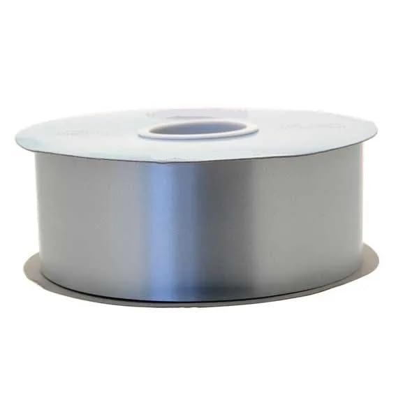 Florist Poly Ribbon 5cm x 91m (2" x100yrds) Wedding, Floral, Cake Ribbon Bows Selection of Colours (Silver)
