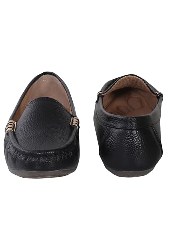 Image of Pluxh Women Ballet Flats | Slip-On Casual & Formal Shoes | Elegant Metal Accent Design, Soft Cushioned Insole with Flexible Anti-Slip Sole | Office Wear, Daily Use & Travel Footwear