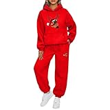 ❄️ Matière douce, chaude et confortable : Conçu en tissu moelleux et respirant, ce survêtement de Noël femme offre un confort exceptionnel tout en gardant votre corps au chaud pendant l’hiver. Idéal pour se détendre, voyager ou profiter d’un moment cosy près du feu.