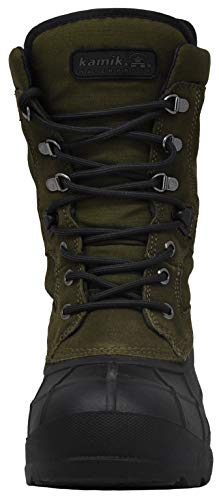 Kamik Men's Nation Plus Snow Boot, Olive, 8.5 M US2