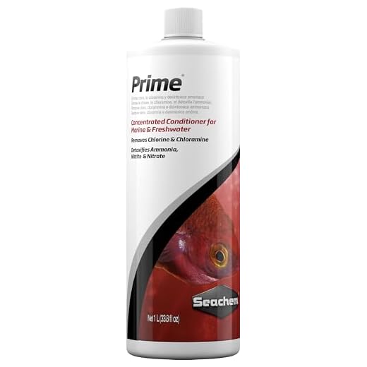 Seachem 437 Prime Fresh and Saltwater Conditioner - Chemical Remover and Detoxifier 1 L