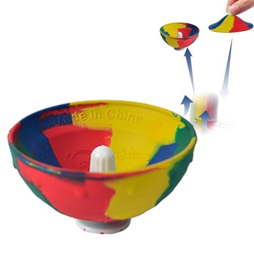 Camouflage Hupfschale - Jumping Bounce Fidget Toy | Weichgummi Springschale Fu Kinder, Fordert Hand-Auge-Koordination & Geschick