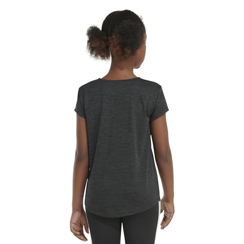 adidas Girls Short Sleeve Aeroready Poly Scoop Neck Tee T-Shirt4