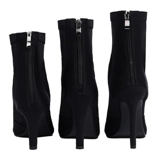 Bottines de danse confortables Z007 à talons ouverts pour danser en soirée