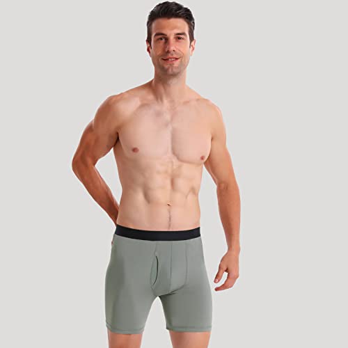 WANDER Mens Sport Underwear 3-Pack for Men Performance 6-inch Athletic Boxer Brief Tights Active Workout Underwear M/L/XL/XXL4