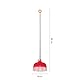 Fiskars Kinder-Laubbesen, Mit 11 Zinken, Länge: 86 cm, Kunststoff-Zinken/Aluminium-Stiel, Rot/Grau/Orange, MyFirst Fiskars, 1001419