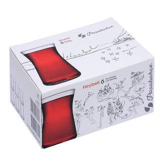 Pasabahce Heybeli (6'lı Set) Çay Bardakları
