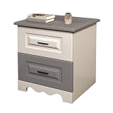  Gabinete De Almacenamiento para Dormitorio, Mesita De Noche, Gabinete Pequeño Simple, Adecuado para Dormitorio, Sala De Estar, Etc., 19,7 X 18,9 X 15 Pulgadas (Grau, Talla Única)