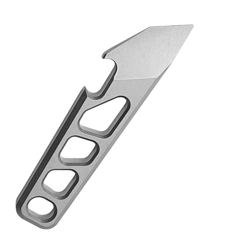 EDC Mini Pry Bar, Titanium Keychain Multitool, Mighty Bar with Bottle Box Can Opener, Versatile Cool Everyday Carry Gadgets Gift for Men Women Dad Husband Him Her, Stocking Stuffer Camping Accessories