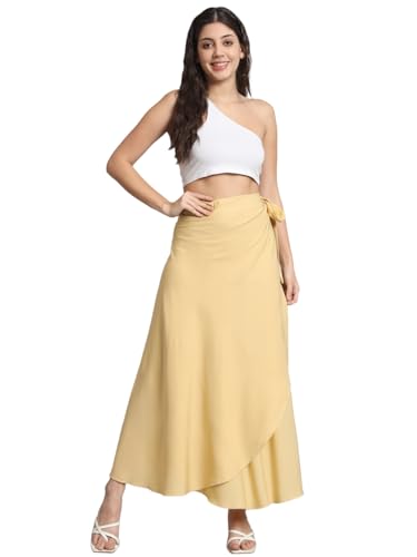 Image of Women's Long Wrap Around Maxi Skirt | Women Wear Long Skirt