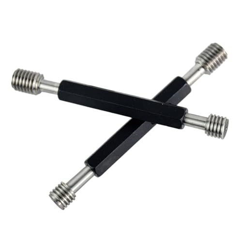 Calibrador métrico roscado M0.8 M0.9 M1 M1.2 M1.4 M1.6 M1.7 M2 M2.5 M3 M4 M5 M6 M8 M10 M12 M16 derecho gage fino métrico (M3x0.5) miniatura 3