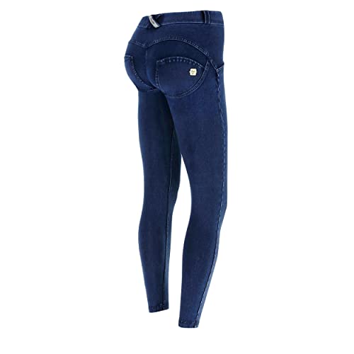 FREDDY - Jegging Push Up WR.up® 7/8 Superskinny Tejido De Punto Orgánico, Jeans Scuro-Costuras En Tono, XXS