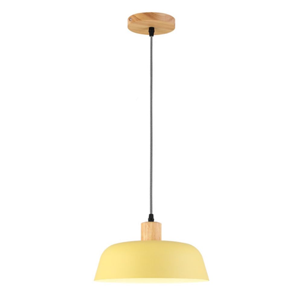HXYSXHJUO Artistic Japanese Style Chandelier Flush Mount Ceiling Pendant Lamp - Adjustable Wire, Dark Finish, Compatible with E27/E26 Bulbs(Giallo)