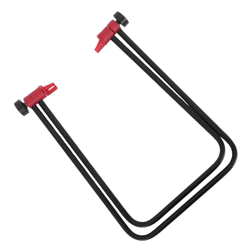 LOORGVEL 折りたたみ式頑丈アイアン製自転車スタンド 高耐久フレーム保護対応 マウンテンバイク用可能サポートブラケット ブラック