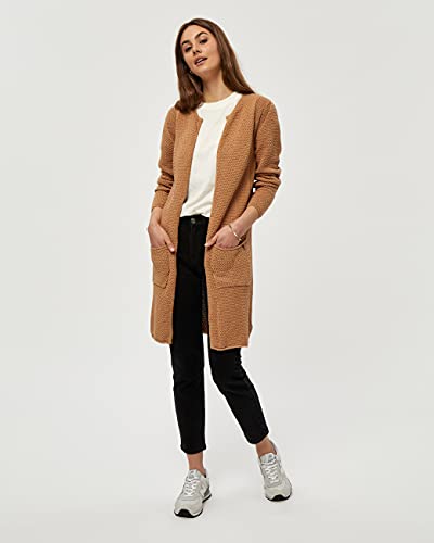 Minus Vibe Cardigan Donna, Marrone (721 Almond), S...