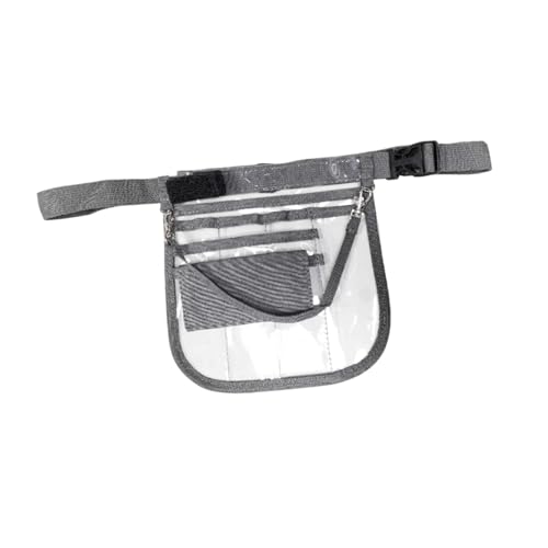 rockible Riñonera de enfermera para practicantes, cinturón ajustable, riñonera para enfermera, Gris