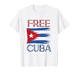 Free Cuba Cuban Flag Sos Cuba Patriotic T-Shirt