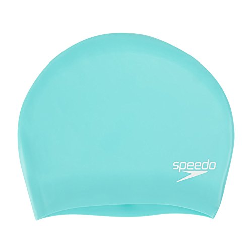 Speedo Unisex-Adult Long Hair Cap | Swim Essentials | Hair Protection Training Aids Spearmint One Size