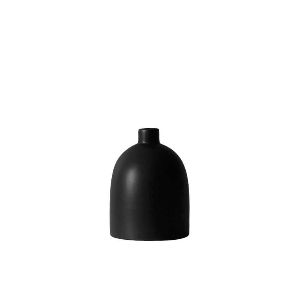 B3f7m4r9j2 One Color Vase Small Ceramic Black Dried Flowers/Hydroponic Vase Arrangement Living Room Table Decoration